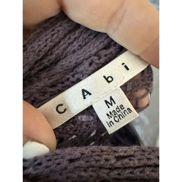 cAbi Purple  Crochet Bolero  Cardigan MCottage Core Shabby Chic Coquette W Tank - Picture 4 of 5